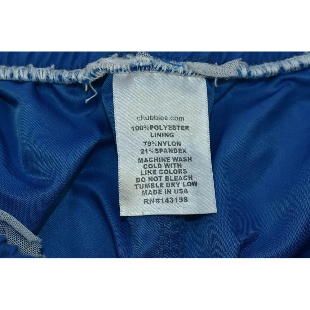 Chubbies The Liberties Men Shorts Size L Red Blue 5.5